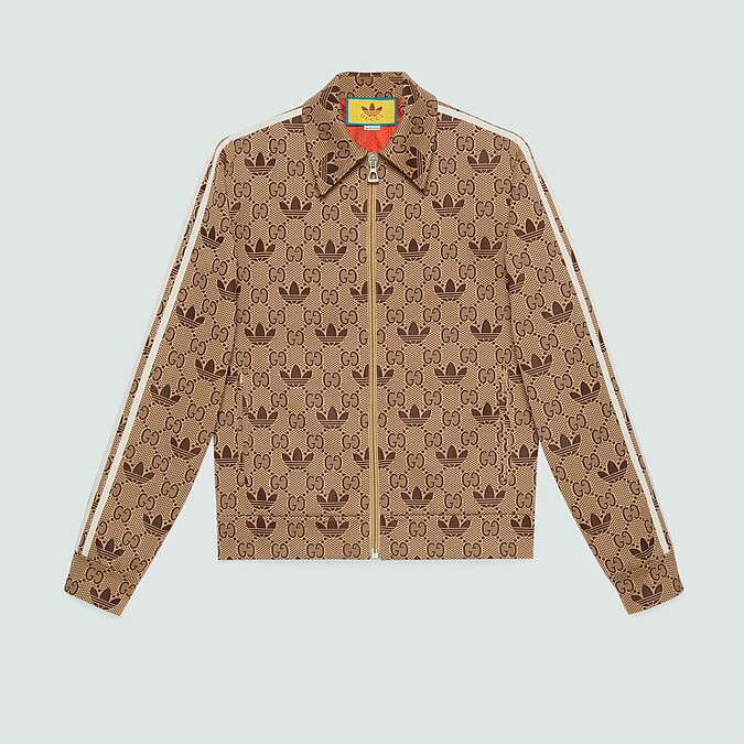 adidas x Gucci聯名系列拉鍊夾克，$63,000