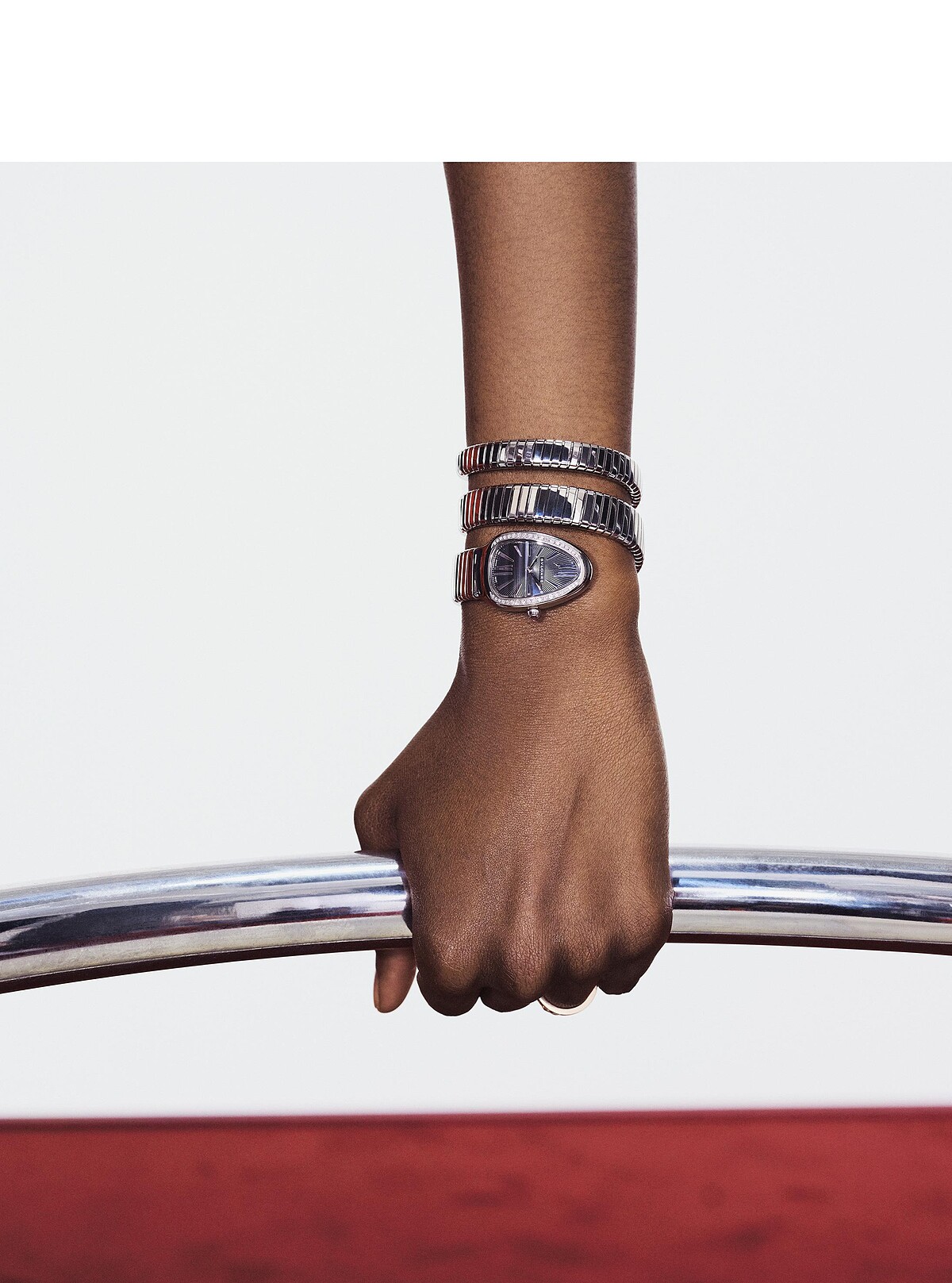 BVLGARI SERPENTI TUBOGAS精鋼雙圈腕錶