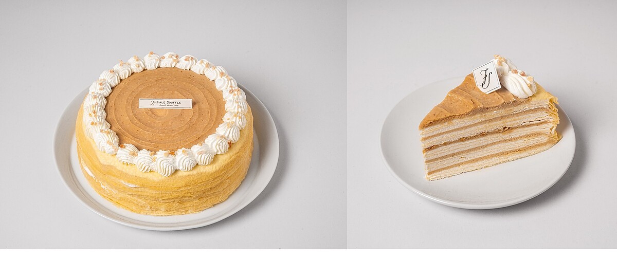 竹北限定花生千層8吋NT1,350，切片NT155