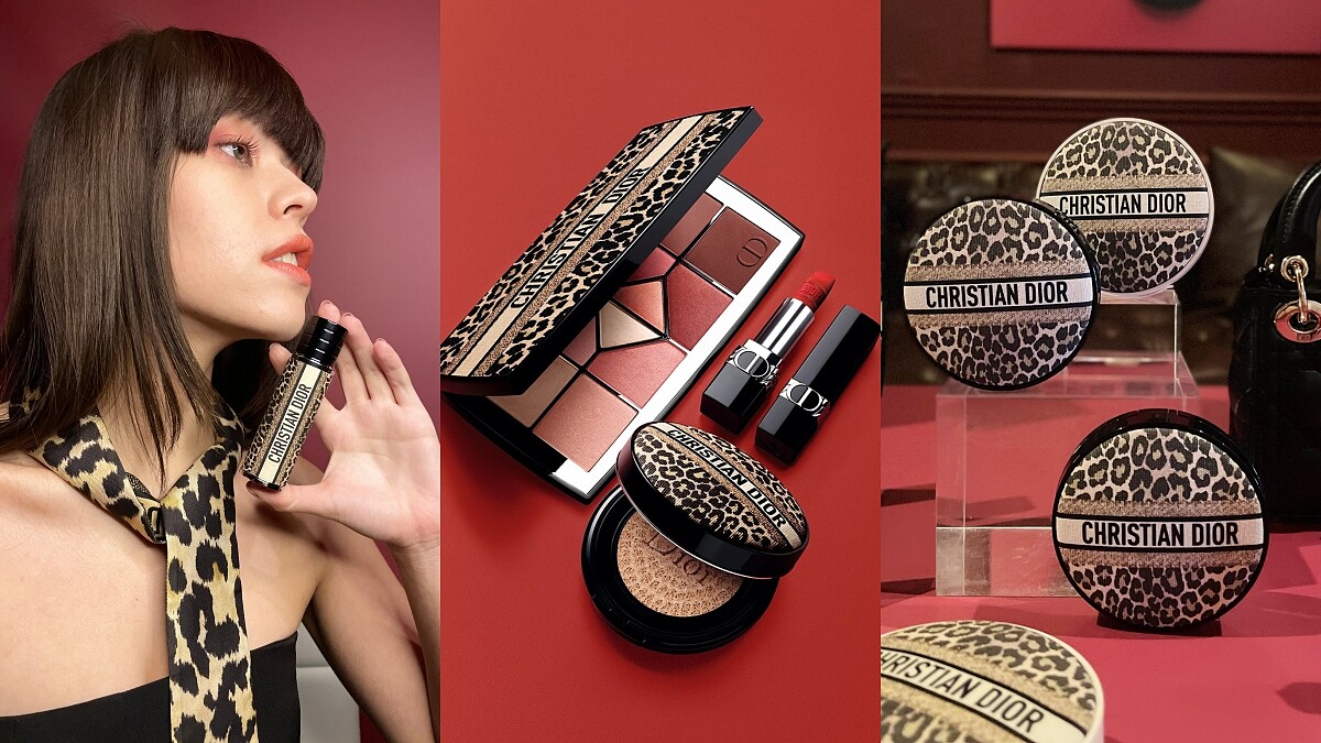 Dior 2023新年豹紋限量系列太時髦！MITZAH圖騰佈滿氣墊、彩盤，還推出香氛世家專屬絲巾