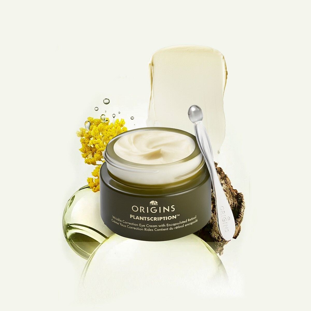 品木宣言駐顏有樹全效撫紋A醇眼霜情境照。