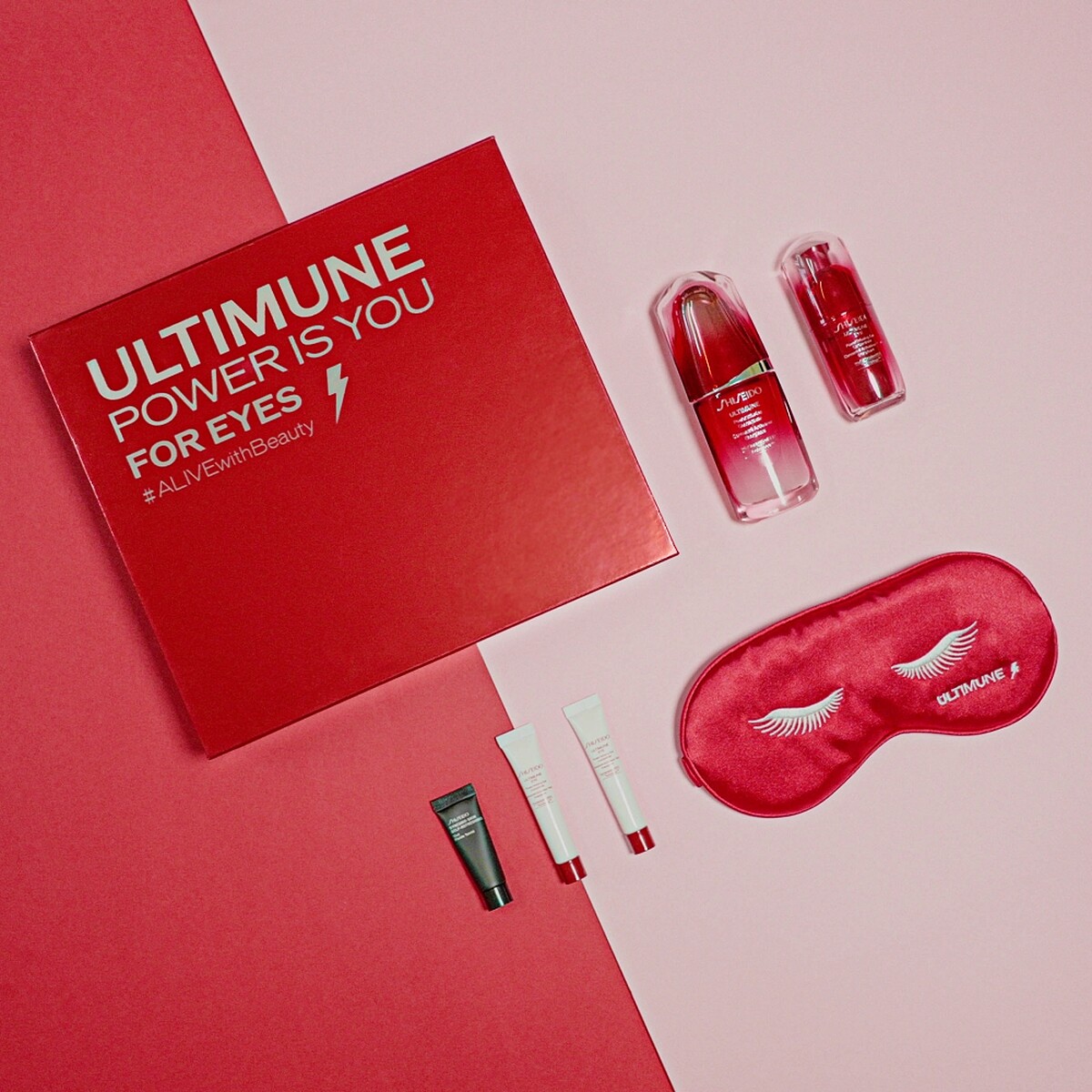 資生堂國際櫃限量電眼美肌眼罩充電組，NT6,700(總價值NT9,510、全台限量1,500組)。