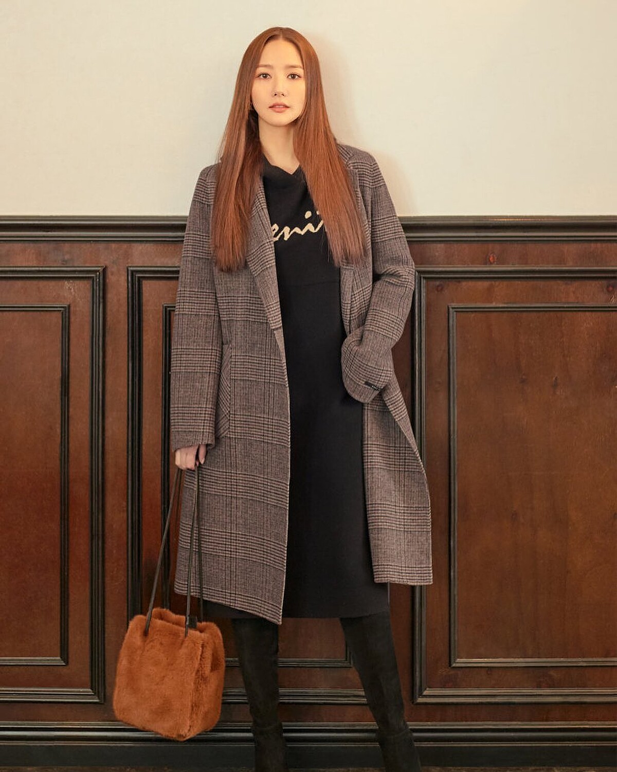 朴敏英大衣穿搭