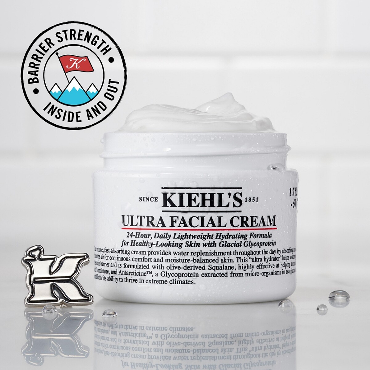 Kiehl&rsquo;s契爾氏冰河醣蛋白保濕霜50ml，NT1,500、125ml，NT2,650