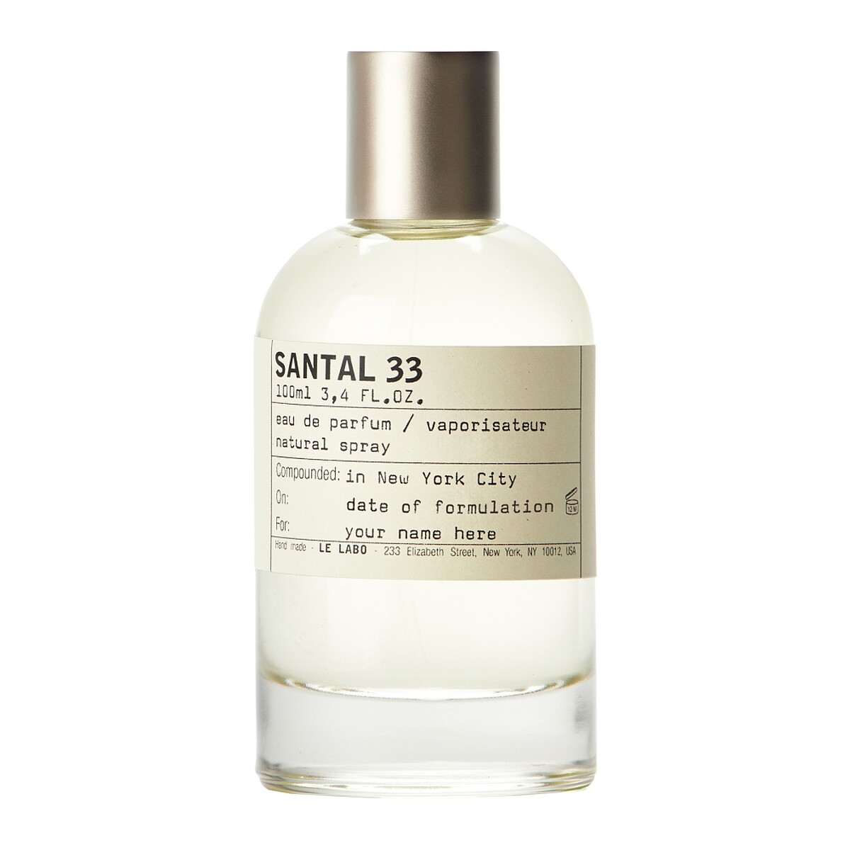 LE LABO SANTAL 33檀香33淡香精15ml,NT2,900、50ml,NT6,950、100ml ,NT9,950
