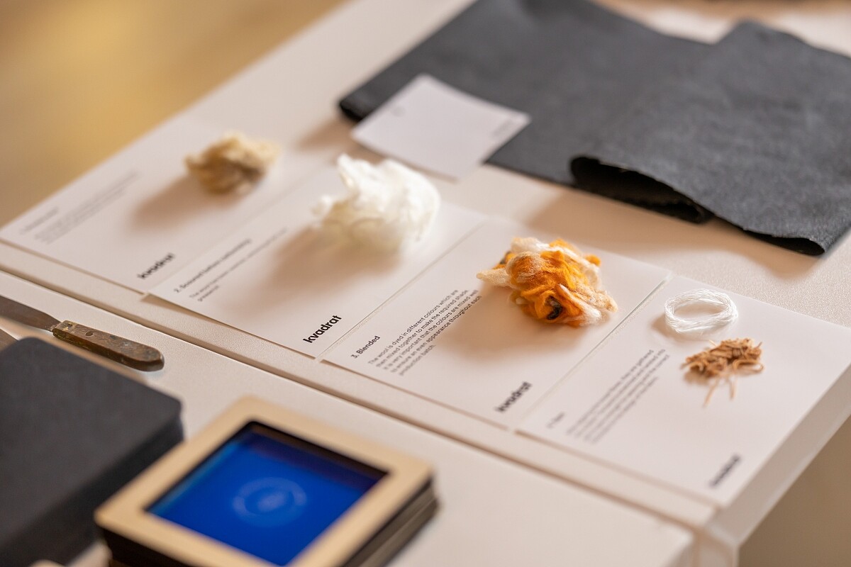 發表會現場更邀請來自丹麥的布料品牌 Kvadrat 現場展示多種材質。