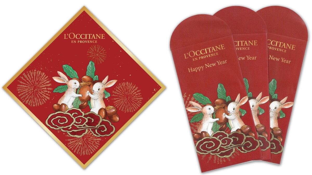 L&rsquo;OCCITANE兔年喜氣春聯及紅包組。