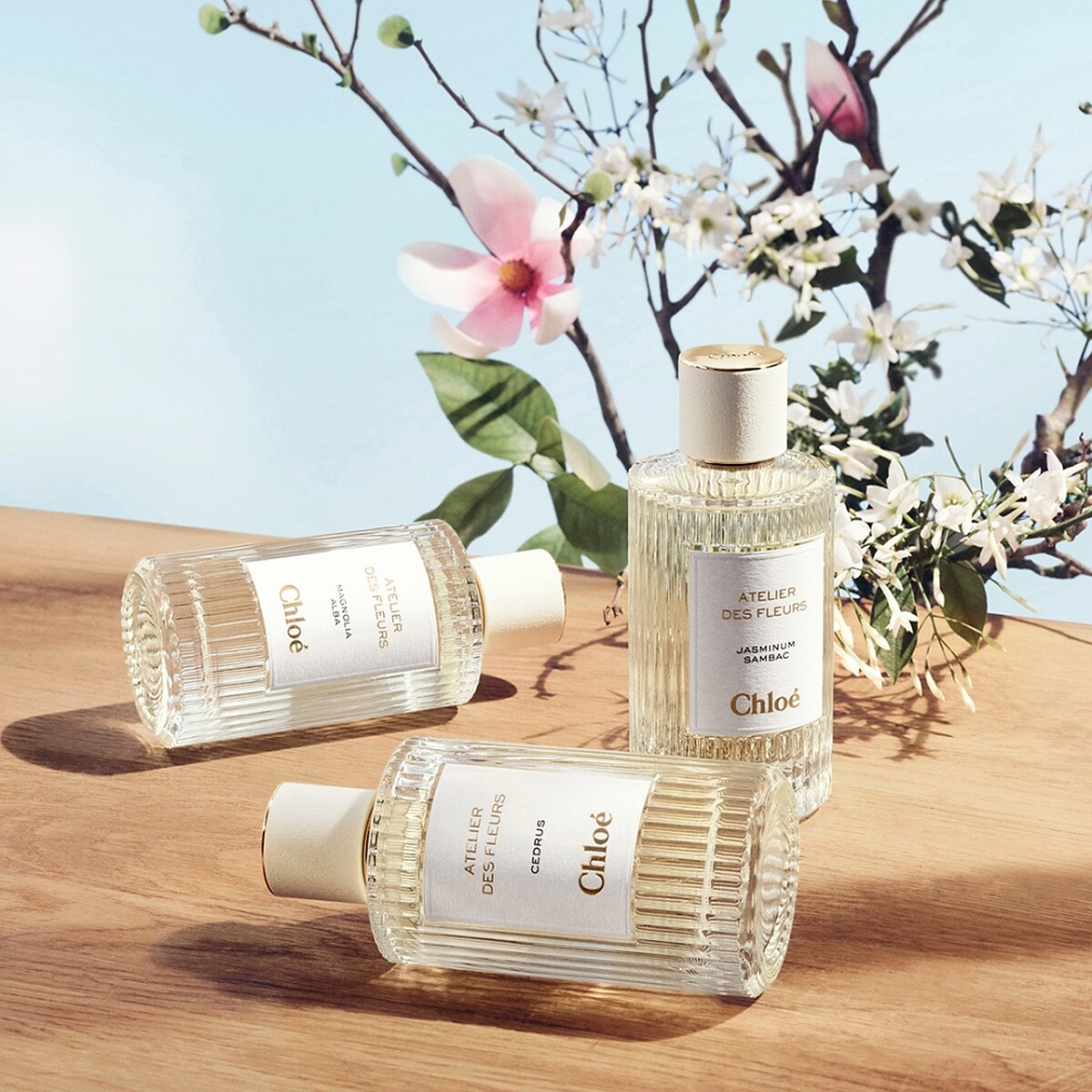 Chloé Atelier des Fleurs仙境花園香水系列瓶身。