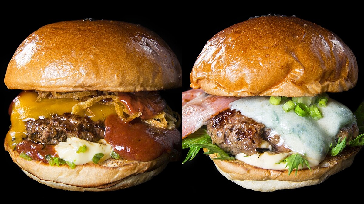 冠軍可可漢堡、松露藍紋起司漢堡