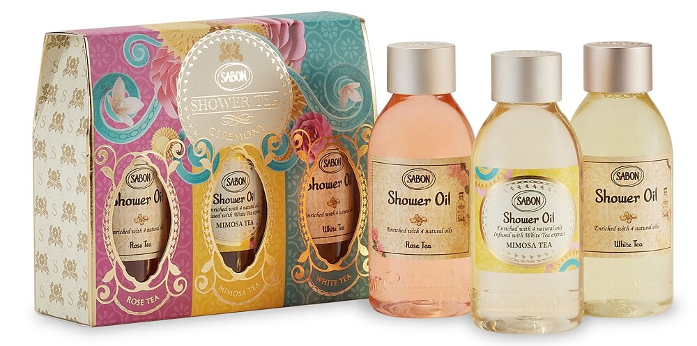 SABON茶語時光沐浴油禮盒，NT1,280