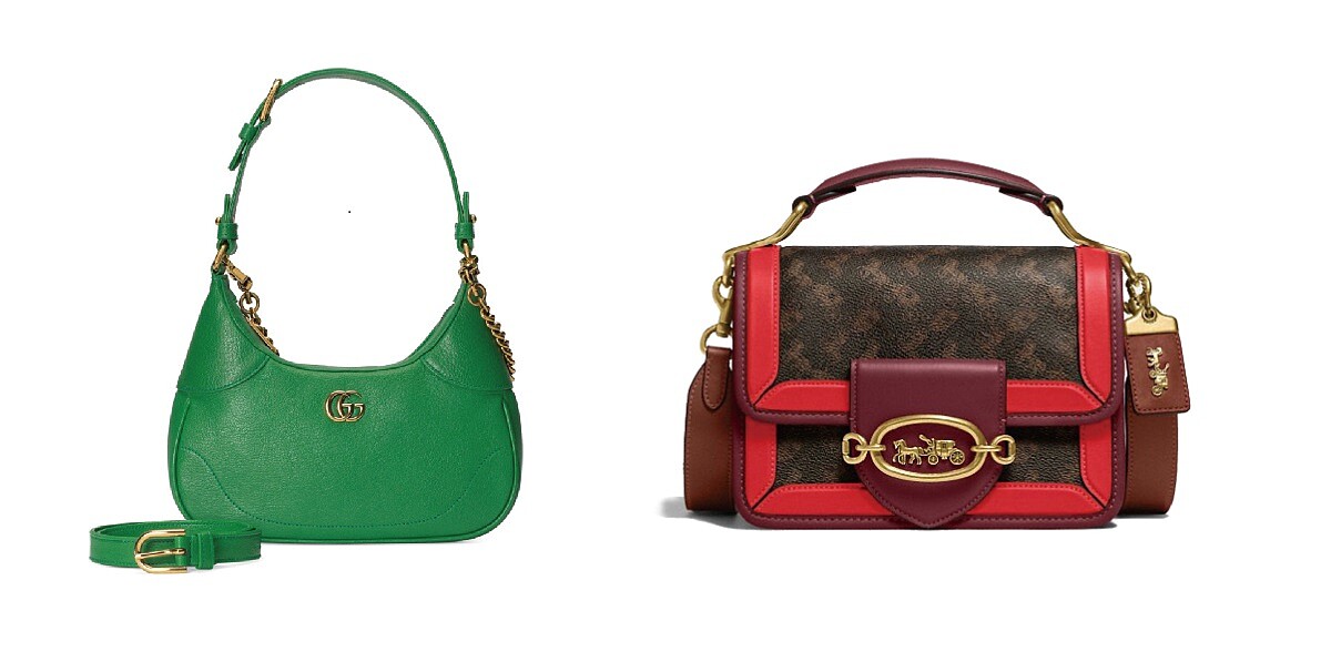 GUCCI APHRODITE小型肩背包 價格店洽、COACH HERO手袋 推薦價NT25,800。