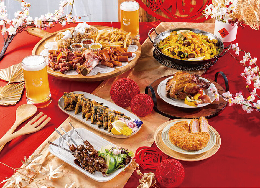 金色三麥2023年菜套餐六人份，推薦價4,990元。