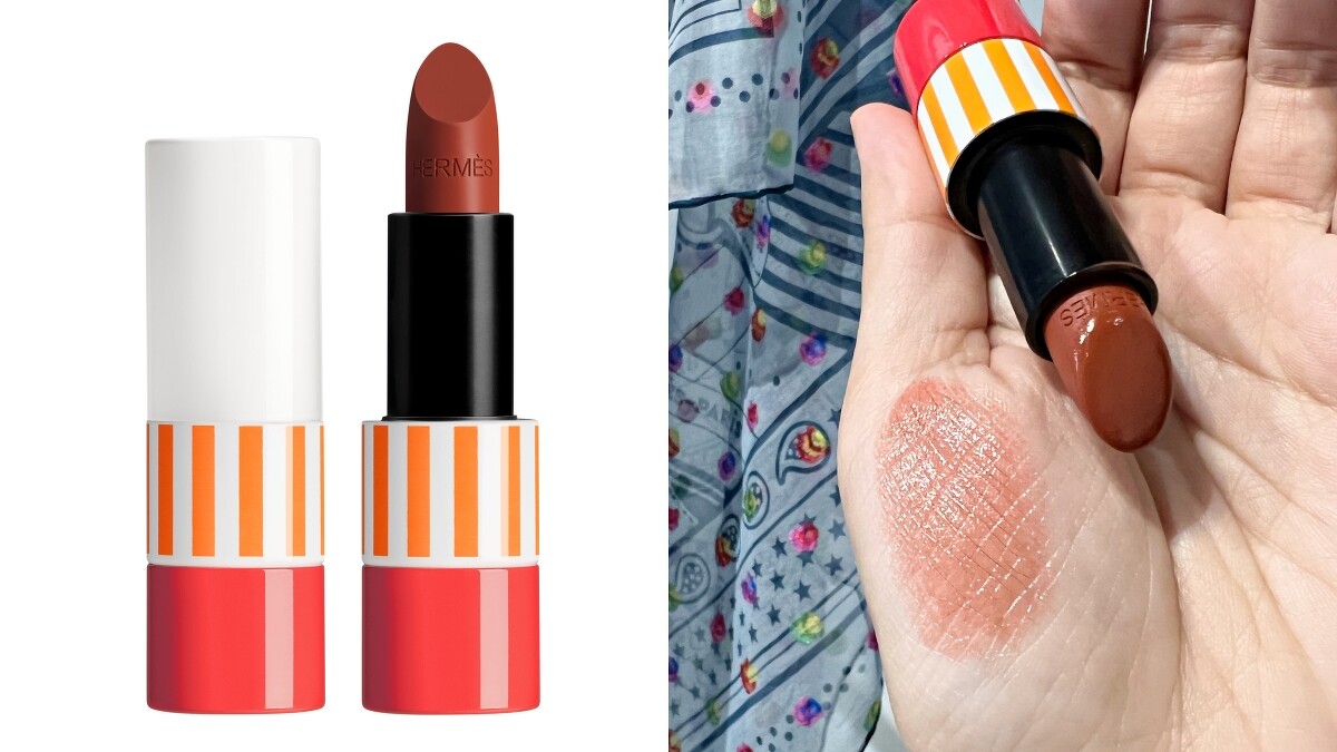 愛馬仕Rouge Hermès 2023春夏限量版唇膏(#22 Brun Yachting)2.8g，NT2,900