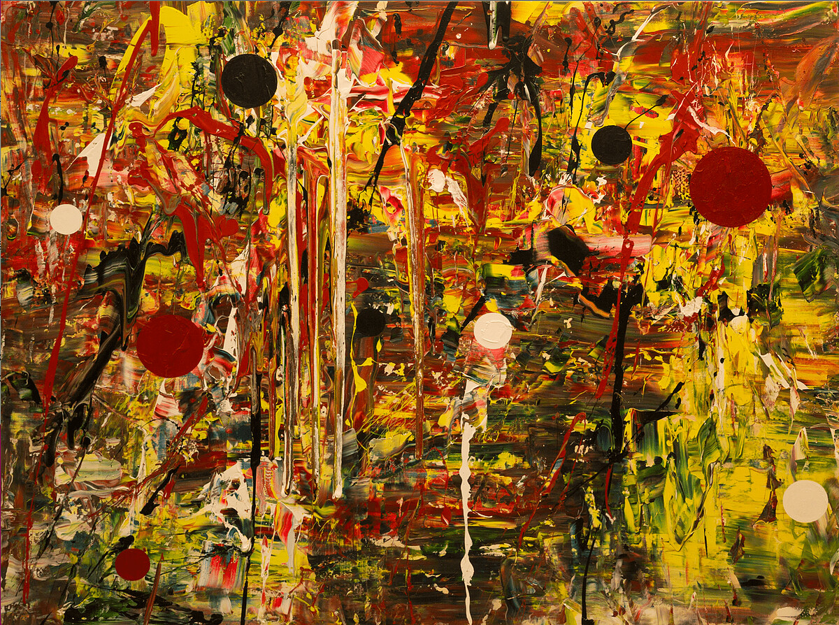 唐灣藝術中心薛保瑕《源場》壓克力顏料畫布，169&times;224 cm，2013年。