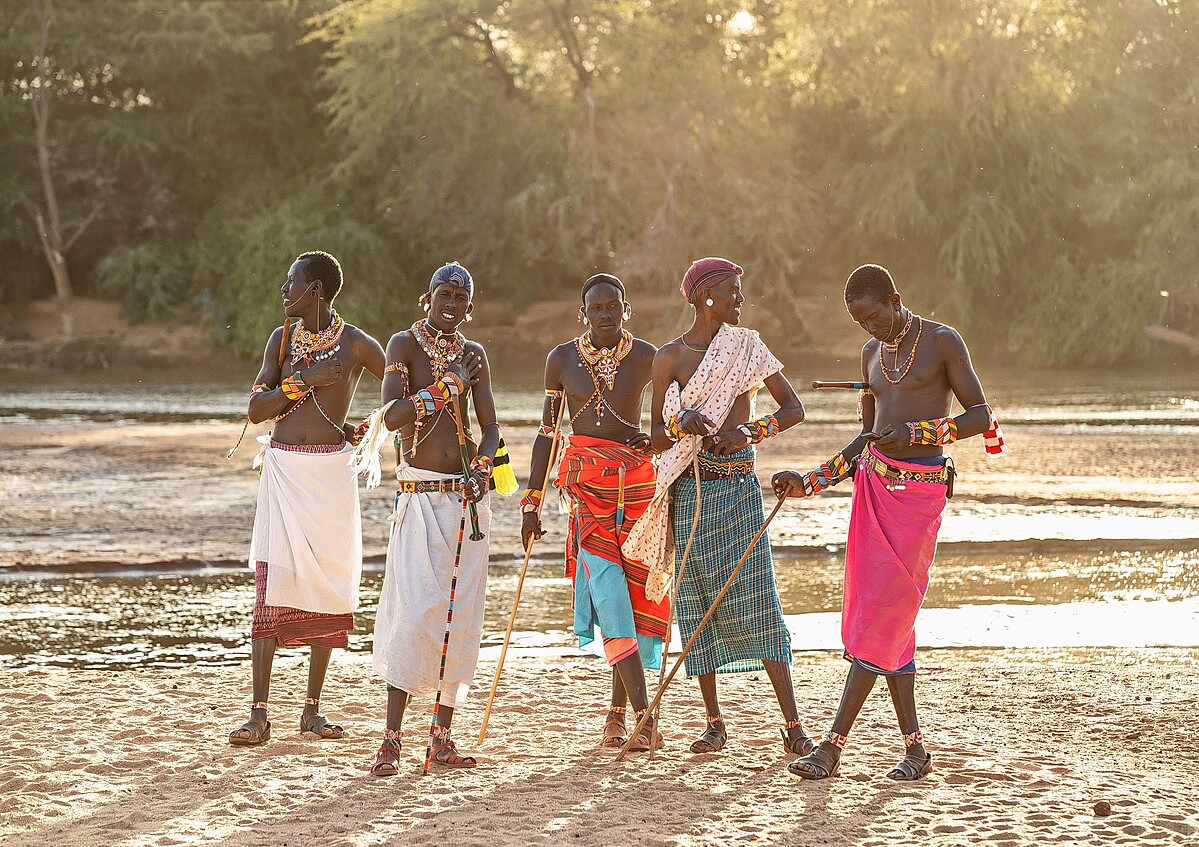 魏啟豪《Samburu Men》攝影數位微噴，34&times;48cm，2019年。