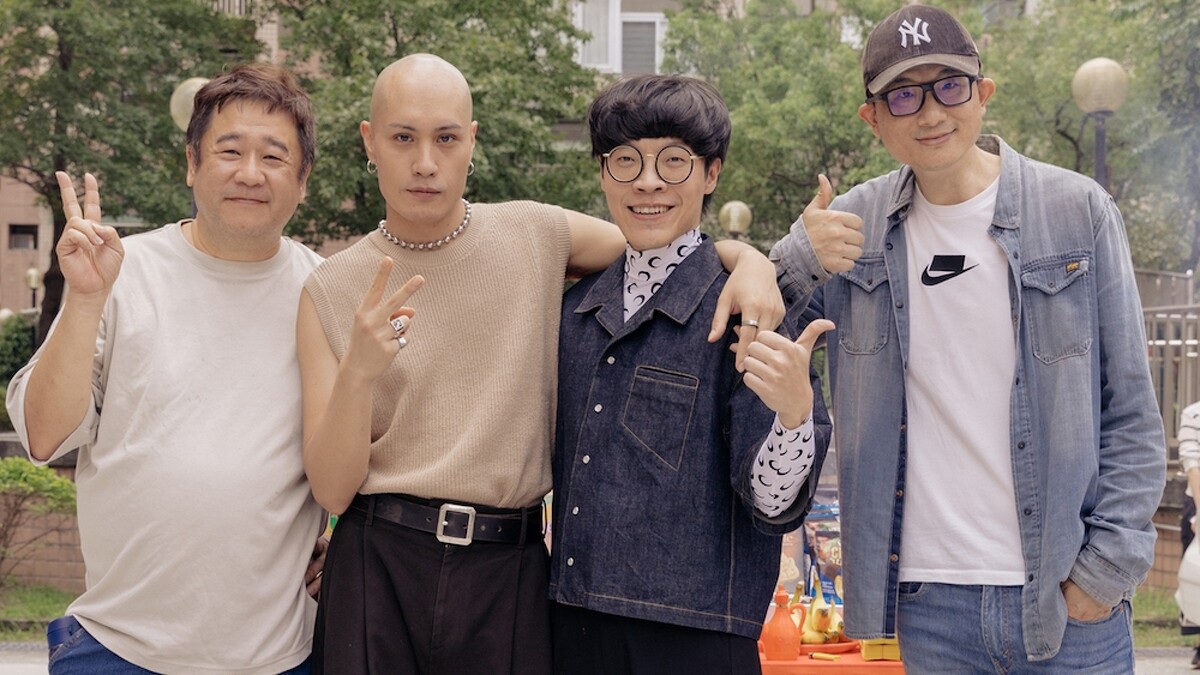 《他馬克老闆》左起:瞿友寧、黃宣、盧廣仲、原著馬克