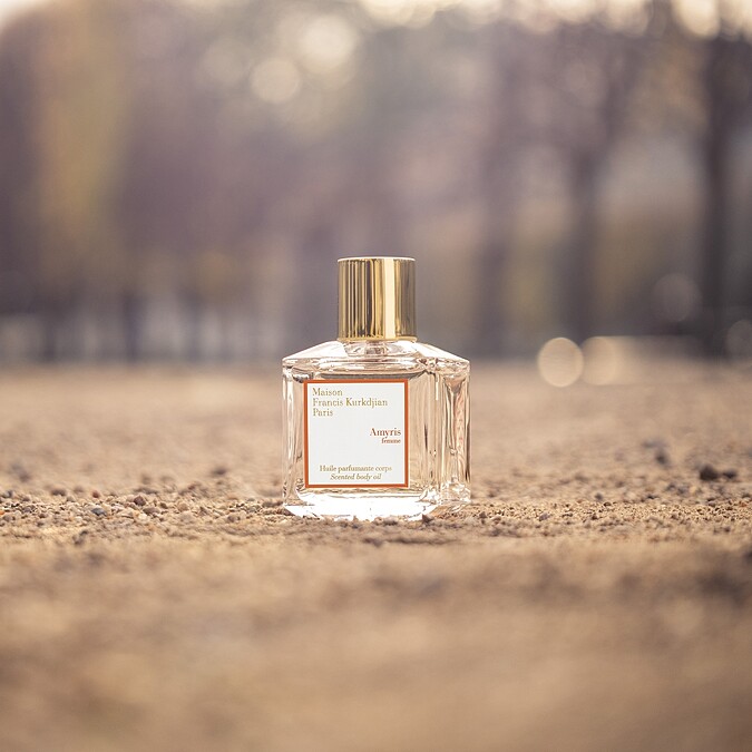 Maison Francis Kurkdjian(MFK) Amyris Femme阿米香樹之香女香淡香精情境照。