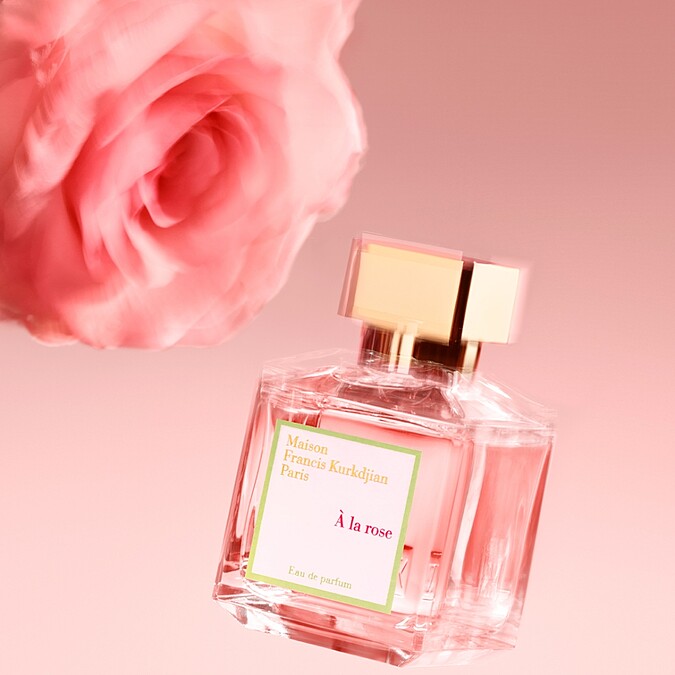 Maison Francis Kurkdjian(MFK) À la rose愛戀玫瑰淡香精情境照。