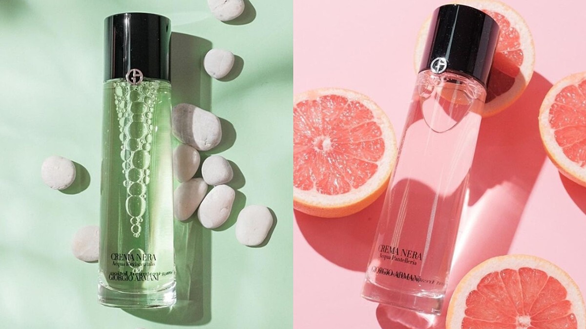 用亞曼尼綠水淨緻，再用粉水拋光，2023讓膚質升級「人間行走發光加濕器」，又嫩又亮的氣質千金發光肌就是這樣來的！