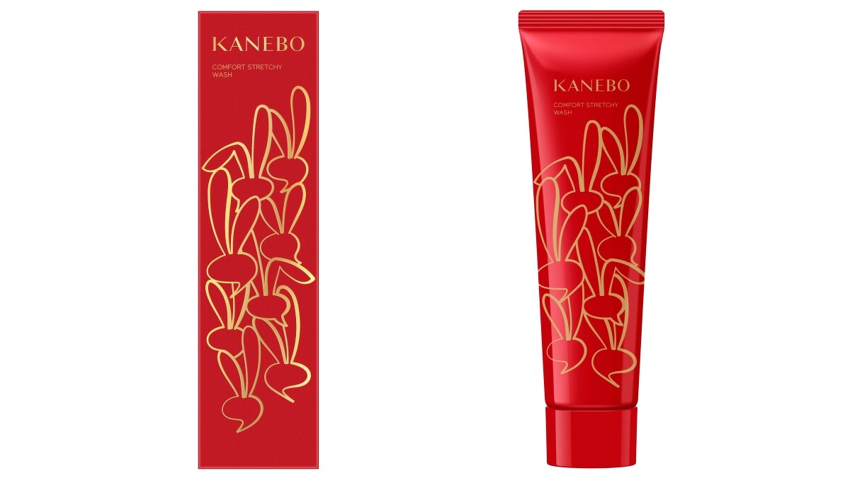 KANEBO保濕緻潤洗顏皂霜2023紅兔迎新限定裝130g，NT1,950