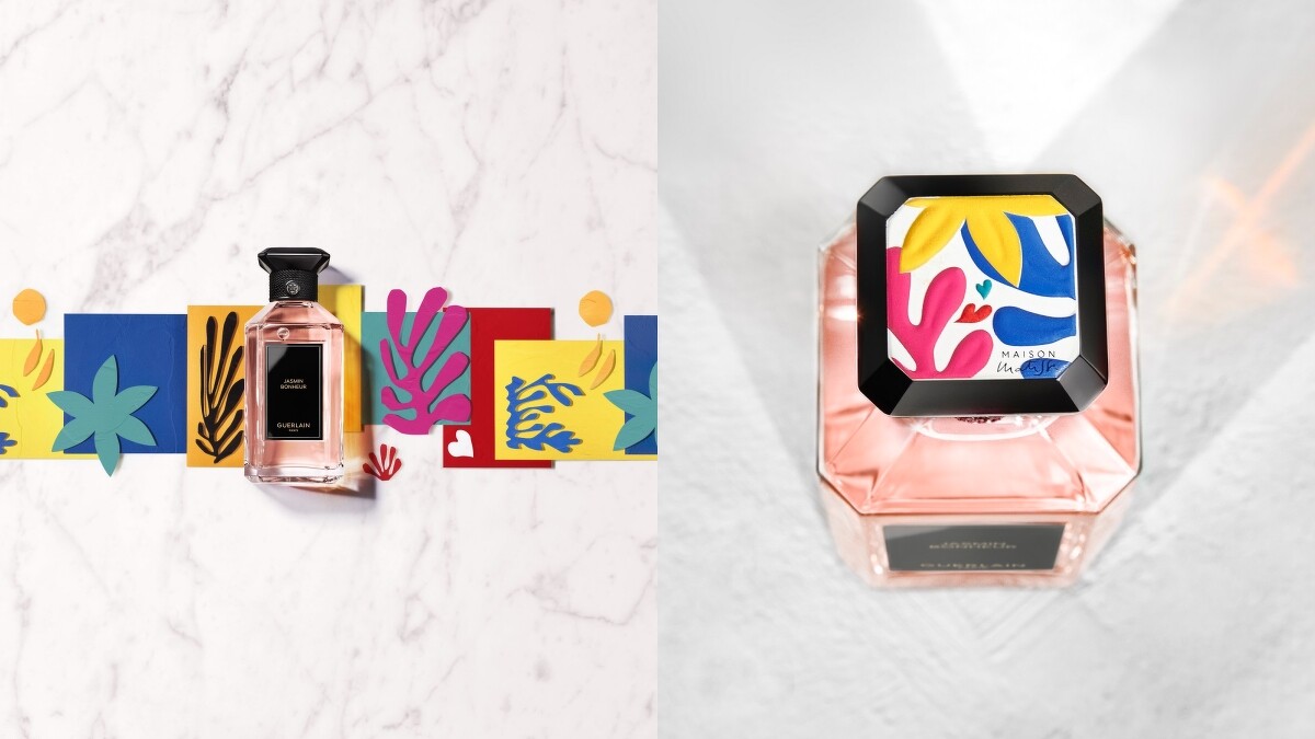 嬌蘭藝術沙龍恣情茉莉淡香精馬諦斯限量版與馬諦斯限量版蓋面視覺圖。