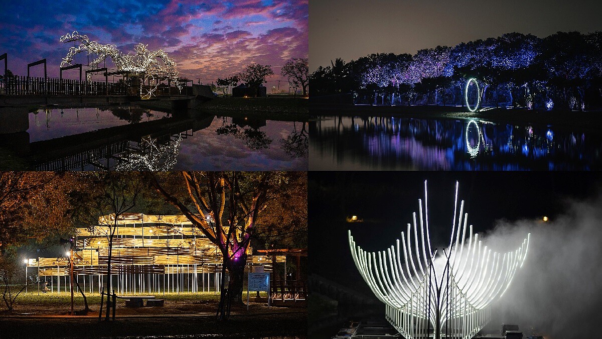 2023台南月津港燈節打造「夜之美術館」！三大浪漫月相、巨大蜘蛛燈光裝置…75件作品妝點迷人水岸