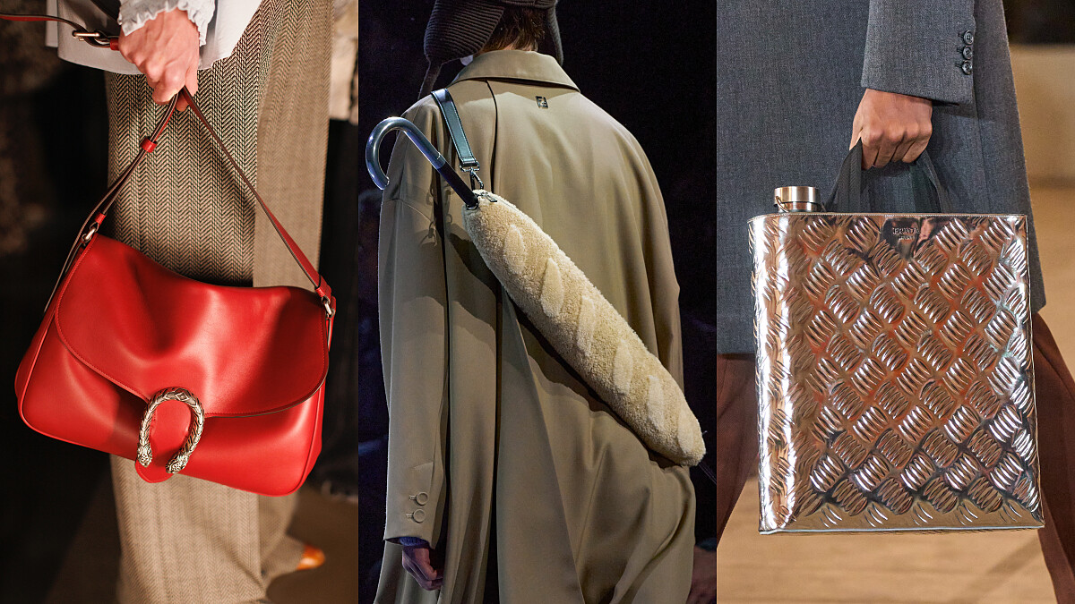 生火程度堪比女包！2023秋冬男裝週Fendi法棍麵包雨傘套、Gucci酒神包變柔軟