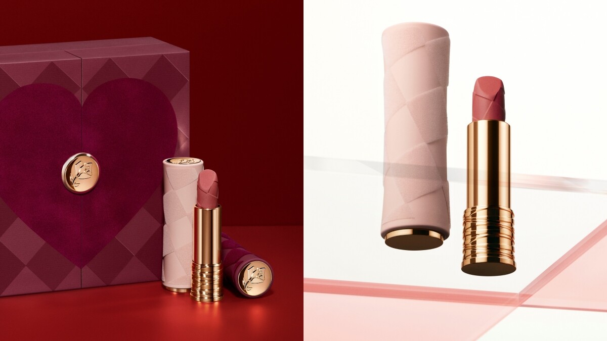 蘭蔻2023情人節絕對完美柔霧唇膏限定版，棋盤格小蠻腰撞色設計太吸睛 