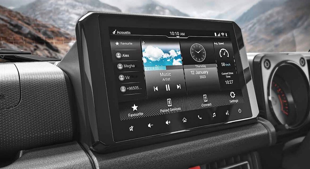 中控台上附有9吋觸控螢幕。