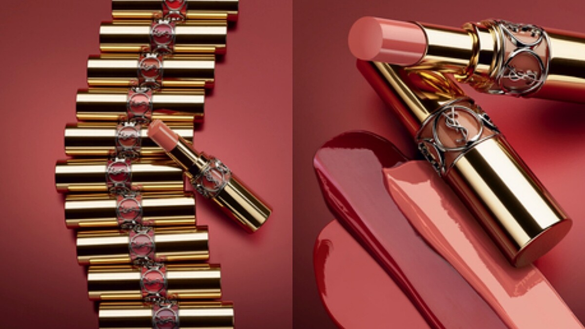 YSL情挑誘光水唇膏形象圖。