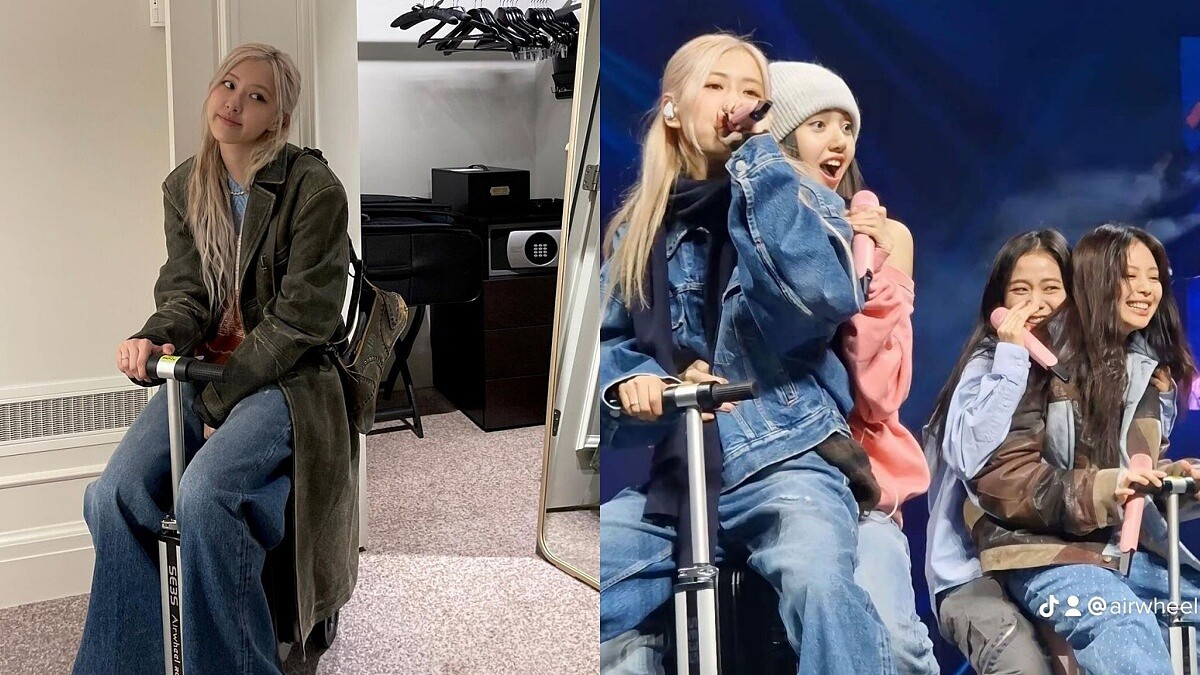 Blackpink從演唱會騎到後台！Airwheel一秒變行李箱紅遍全球