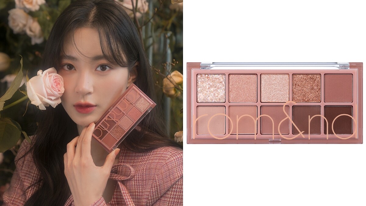 rom&nd勝過眼皮十色眼影盤(#03玫瑰花蕾花園)，NT950