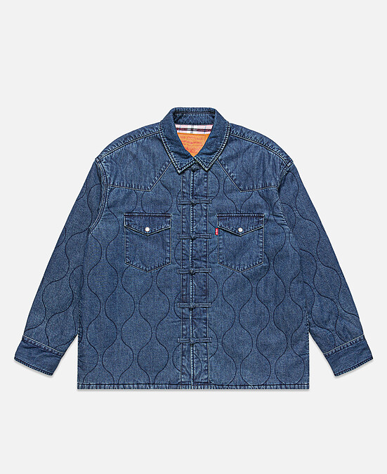 Levi’s X CLOT聯名系列中式盤扣丹寧襯衫,NT 7,900