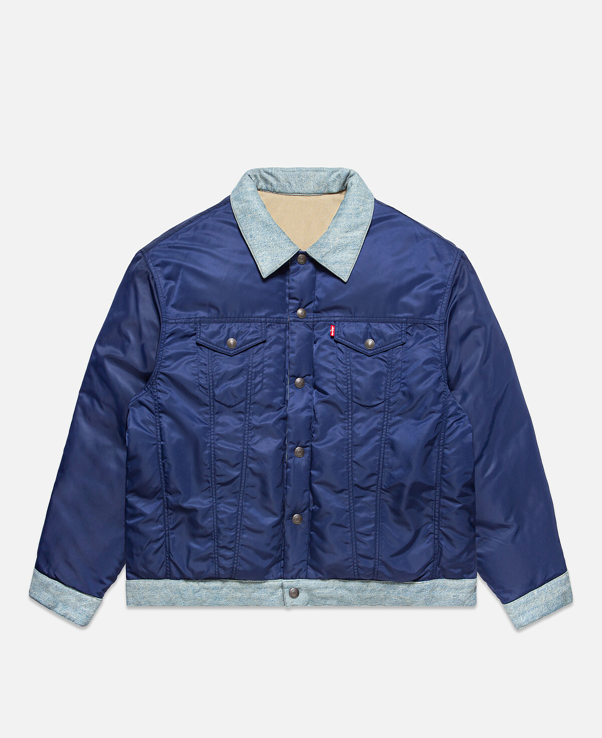 Levi&rsquo;s X CLOT聯名系列雙面異材質羽絨外套，NT 12,900