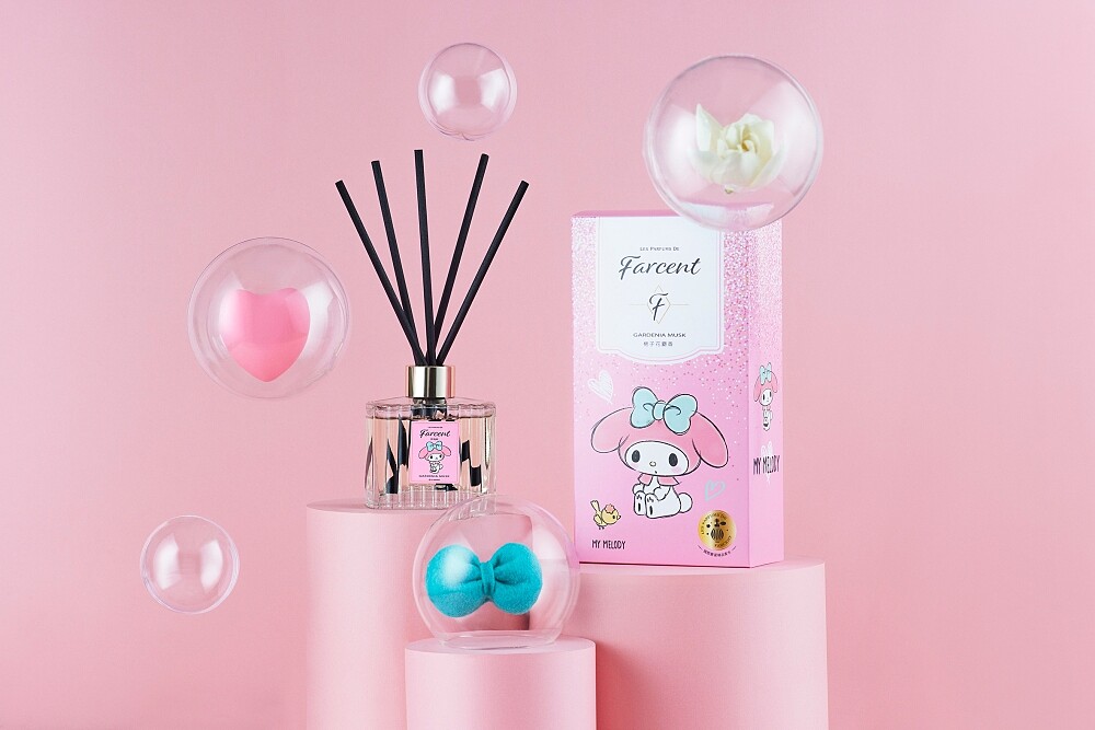 Farcent香水X三麗鷗美樂蒂兔年版聯名限定香氛120ml,NT230~NT275