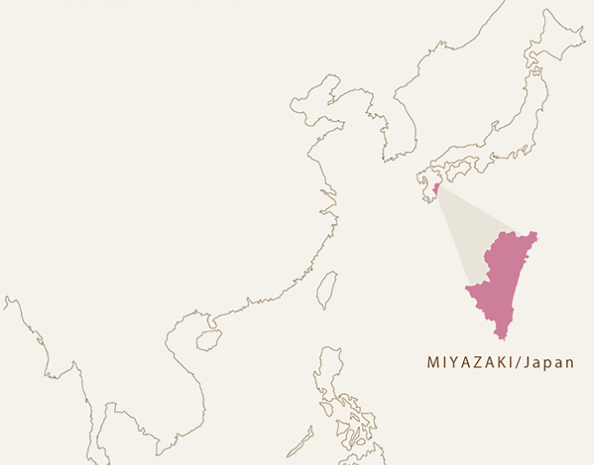 宮崎縣位置。