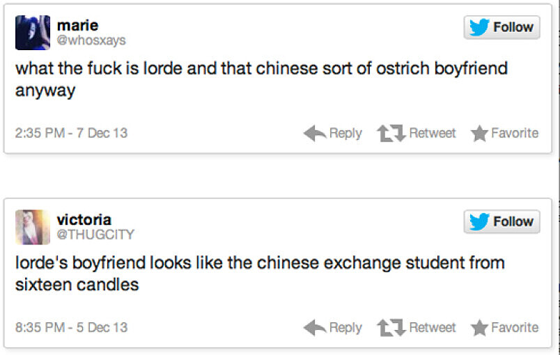 網友在社交網站上的評論