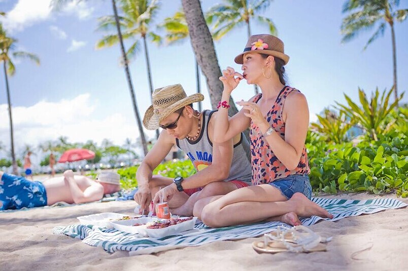 詠嫻心中的夏威夷除了適合兩人浪漫外，也是很適合親子旅遊的好地方。