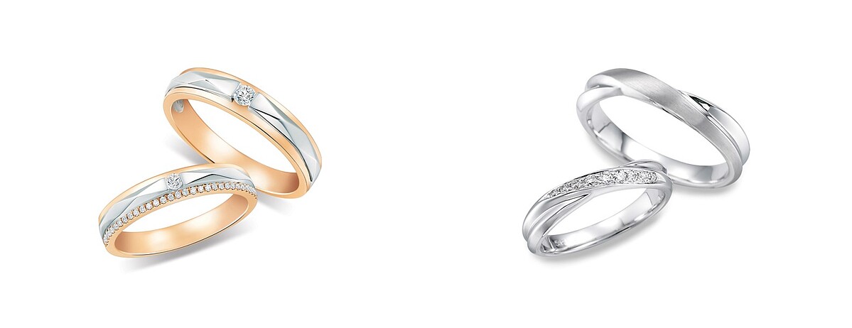 Just Diamond「真摯宣言」對戒、Just Diamond「情有獨鍾」對戒。