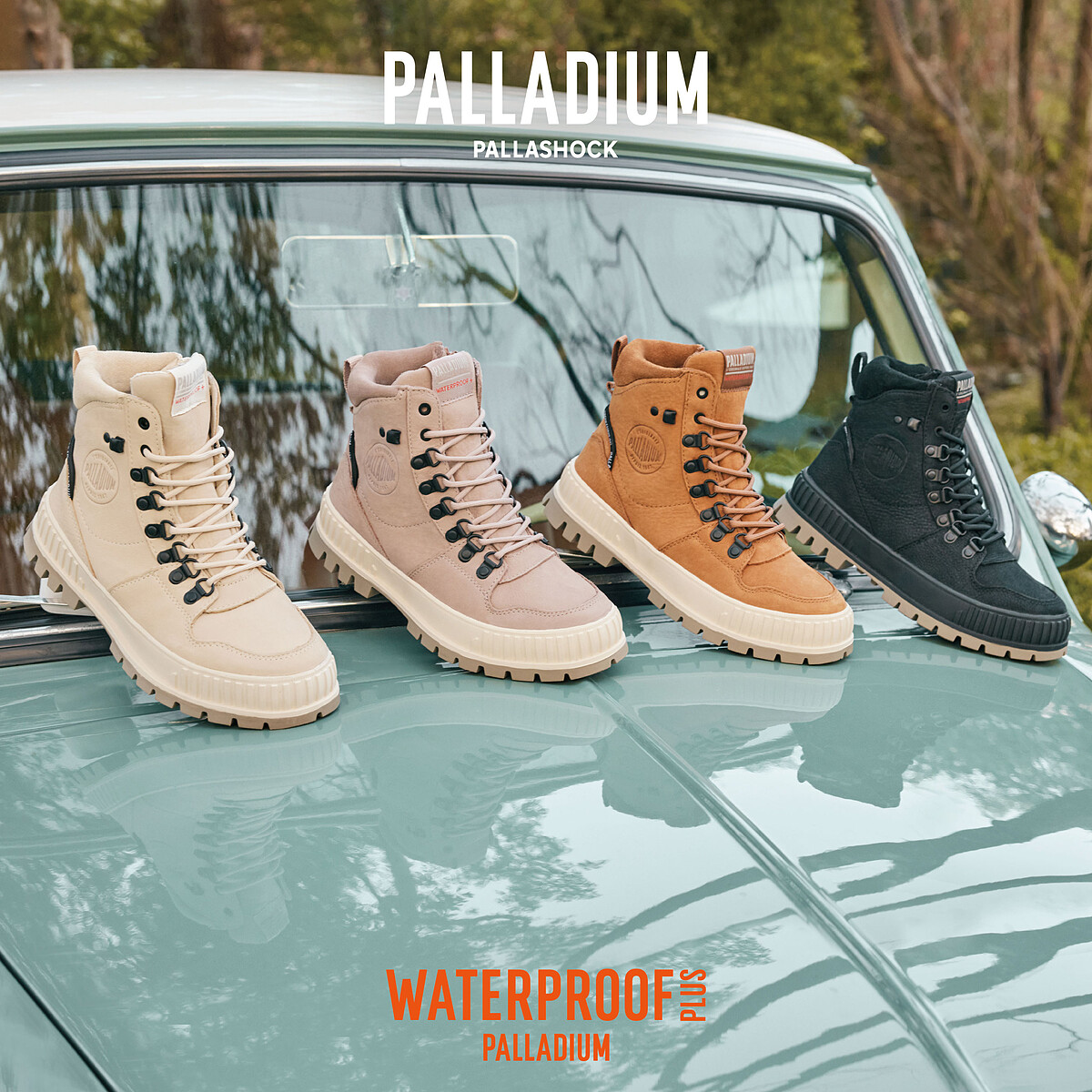Palladium Pallashock Hi Cuff巧克力靴，NT 4,280
