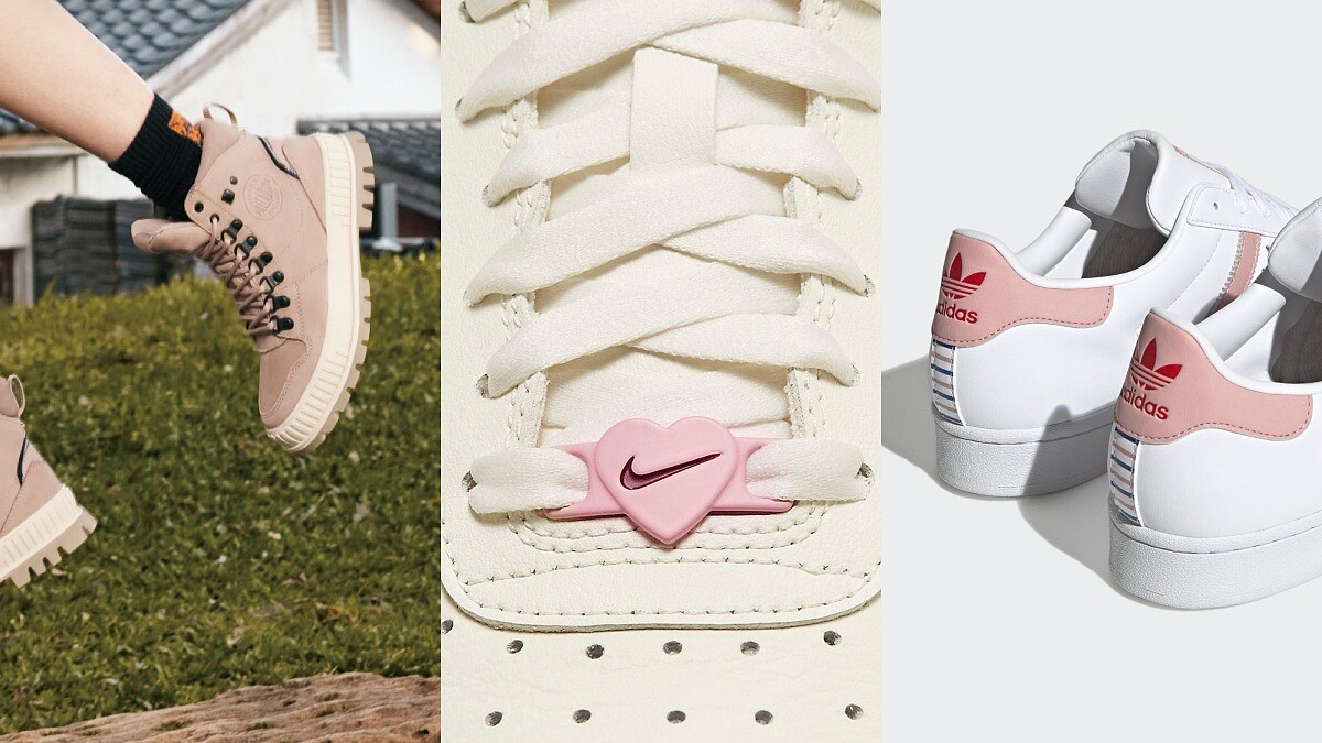 2023情人節8雙情侶鞋推薦！Nike AF1愛心透氣孔、Superstar愛心斜線…