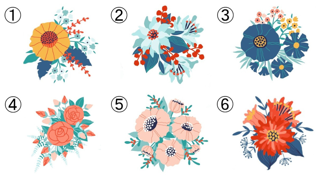 心理測驗／我有多受歡迎？花朵圖直覺6選1 測出年度人氣指數