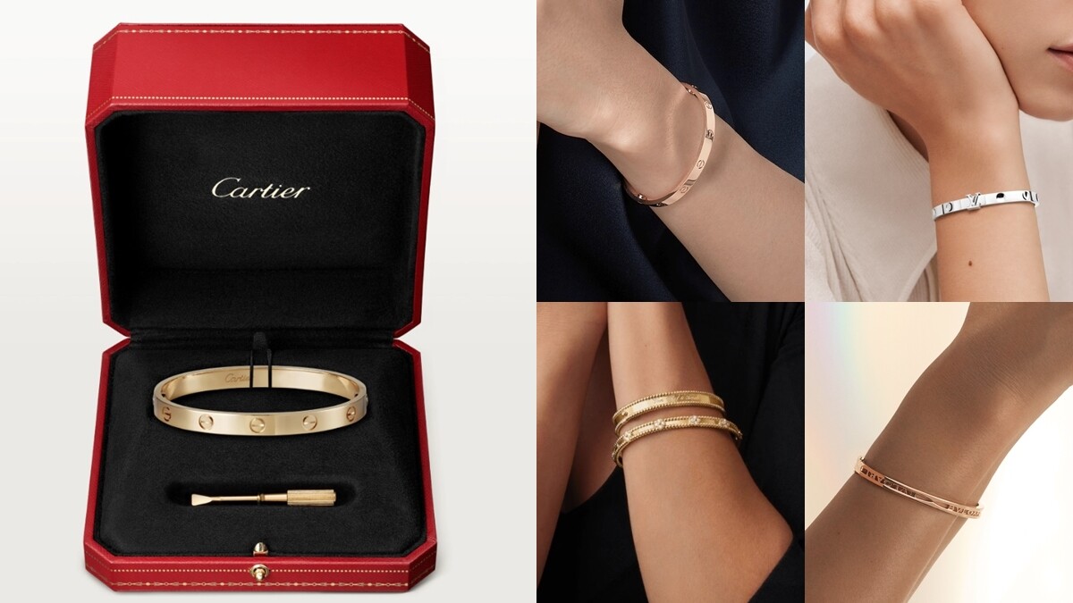 跟男友一起戴！精品入門手環11大推薦：卡地亞Love、Graff新款…