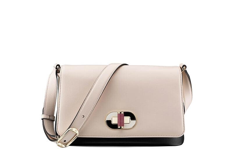 寶格麗 ICONA大理石粉色掌壓小牛皮肩背包