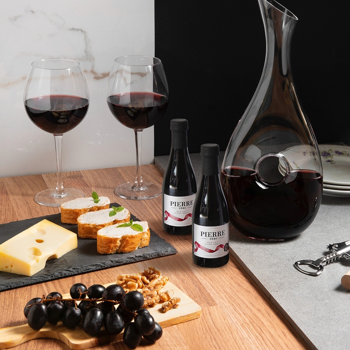 HR贈禮法國夏凡酒莊經典無酒精紅酒風味飲。