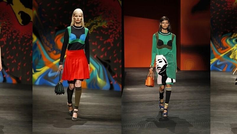 PRADA 2014春夏女裝以後現代部落女戰士風格展現女權主義