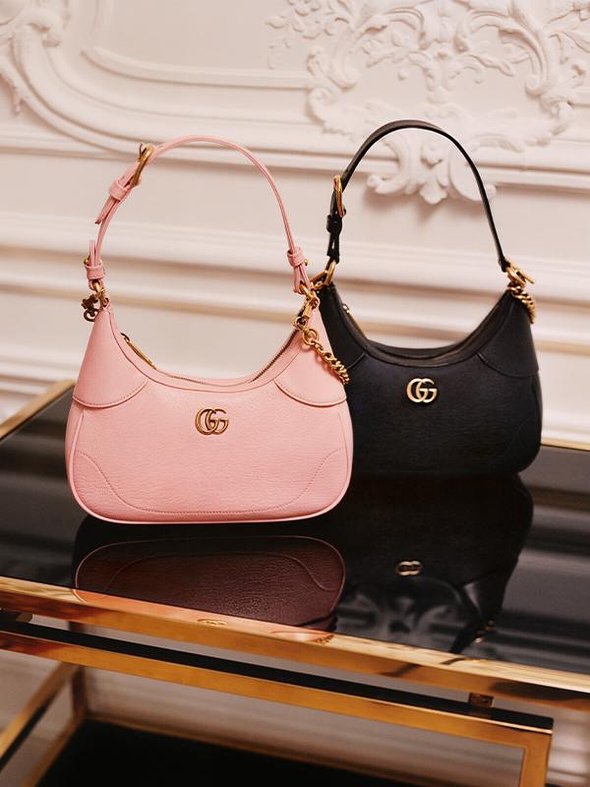 Gucci Aphrodite粉色小型肩揹包，NT 96,700