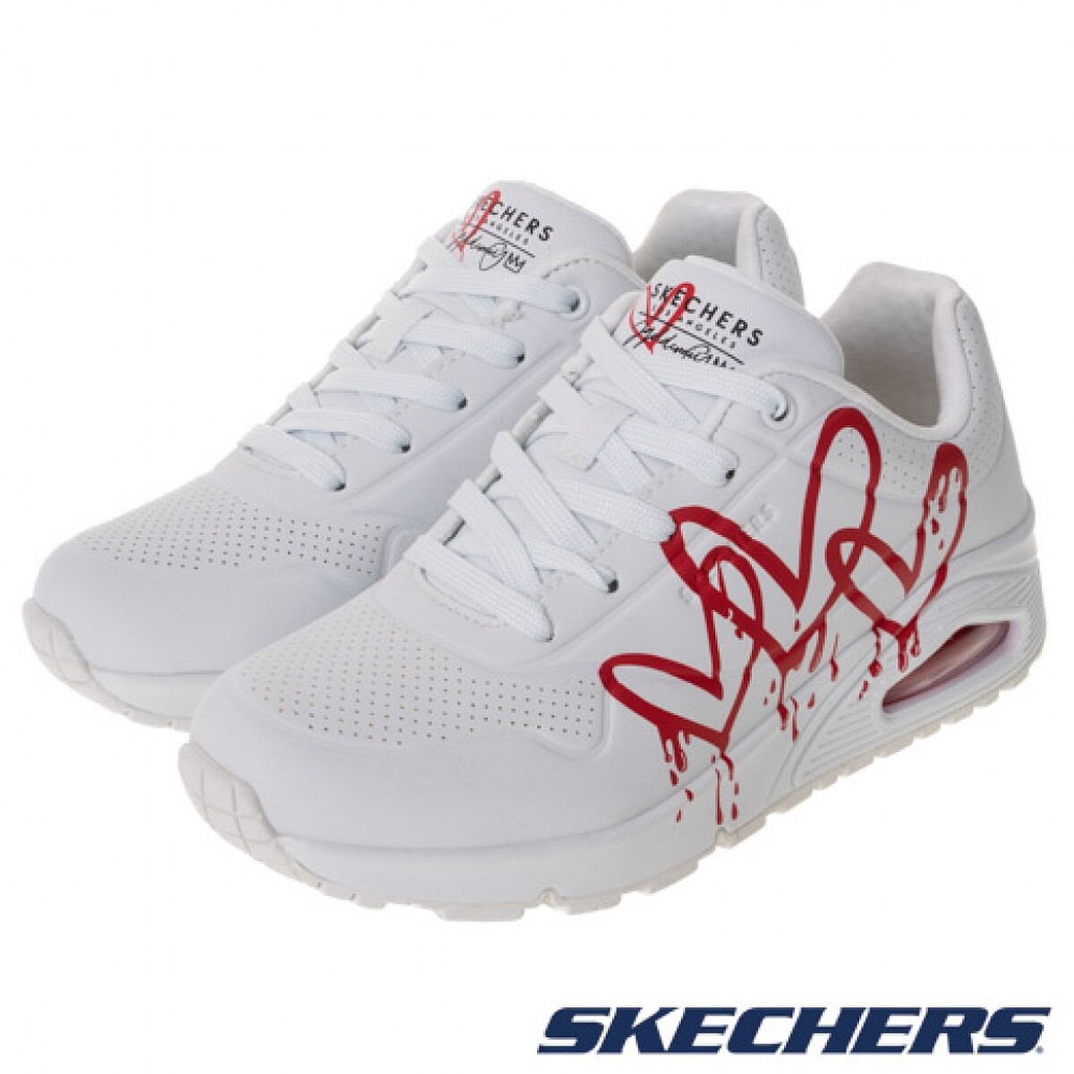 Skechers愛心塗鴉球鞋，NT 3,190