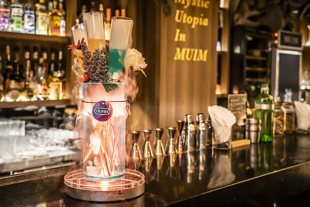 放感情系列餐酒館,推出杜蕾斯聯名無酒精飲品