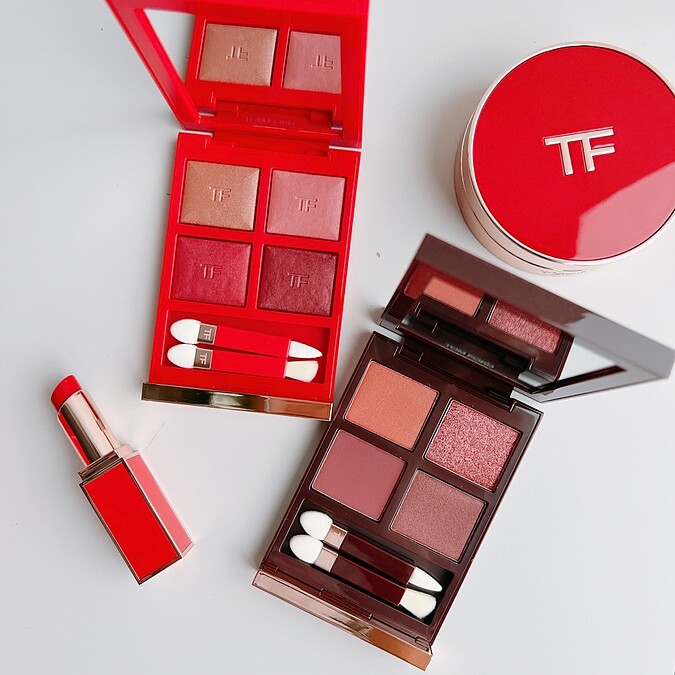 TOM FORD情慾櫻桃系列彩妝實拍。